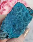 Unique Chrysocolla Crystal Cluster Natural Mineral Formation on Matrix | Dalet - 1