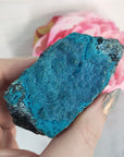 Unique Chrysocolla Crystal Cluster Natural Mineral Formation on Matrix | Dalet - 2