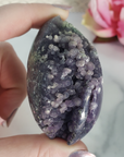 Unique Grape Agate Botryoidal Chalcedony Natural Crystal Cluster Semi-Polished Egg | Dornfelder