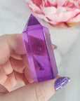 Electric Lavender Purple Aura Quartz Crystal Tower Point | Tanzine Aura Quartz Towers - 6