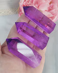 Electric Lavender Purple Aura Quartz Crystal Tower Point | Tanzine Aura Quartz Towers - 7