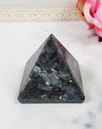 Unique Larvikite Stone Natural Crystal Pyramid | 2 Inch Base | Erudition - 1