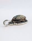 Egyptian Scarab Sterling Silver Pendant