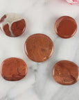 Flower Jasper Red Jasper Natural Crystal Palm Stone Worry Stone Meditation Tool - Root Chakra - 2