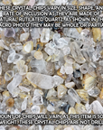 Golden Rutilated Quartz Crystal Natural Gemstone Chips By the Ounce - 7