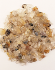 Golden Rutilated Quartz Crystal Natural Gemstone Chips By the Ounce - 1