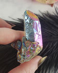 Unique Titanium Rainbow Aura Quartz Crystal Treated Gemstone | Gojo - 2