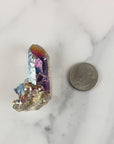 Unique Titanium Rainbow Aura Quartz Crystal Treated Gemstone | Gojo - 6