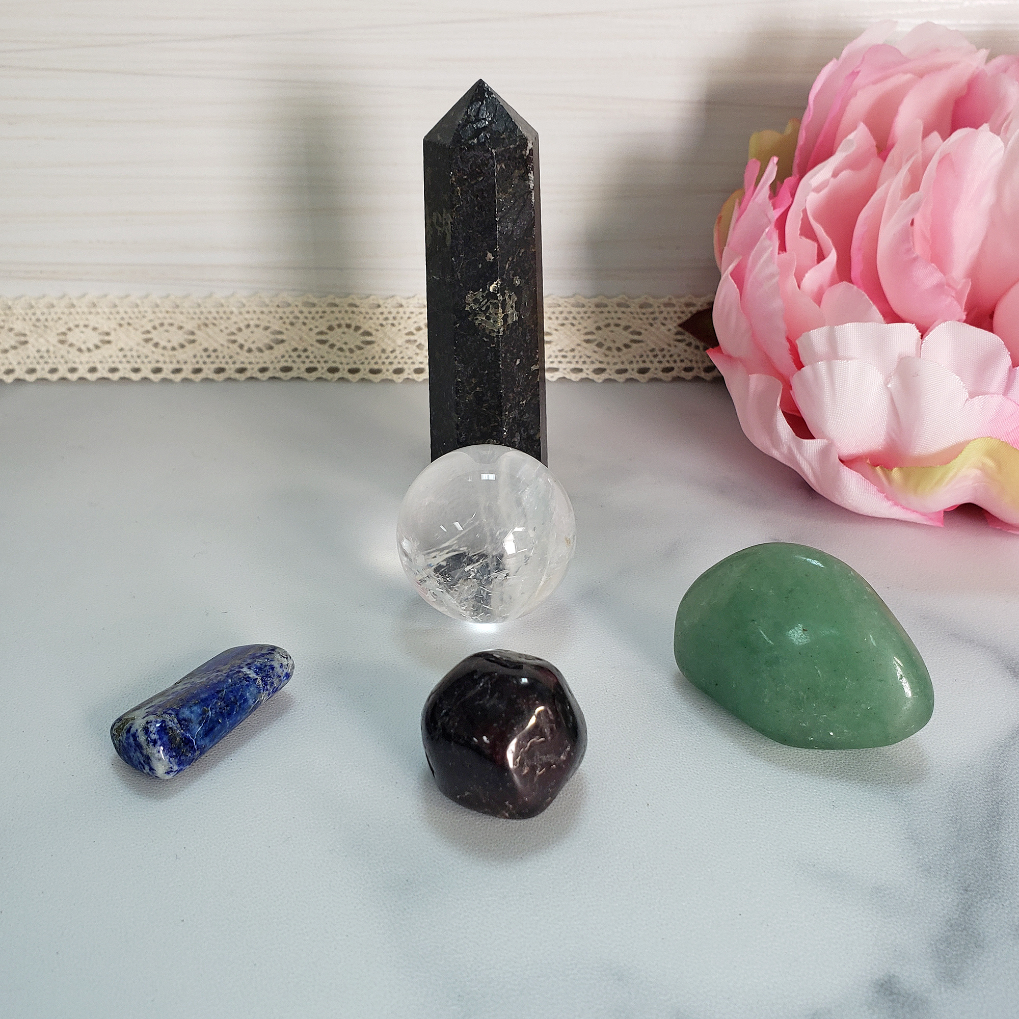 Graduation Gift Box - Crystals For Successful New Beginnings - Gems with Tower