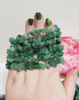 Green Aventurine Crystal Natural Gemstone Chip Bead Bracelet - 2