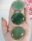 Green Aventurine Natural Crystal Palm Stone Worry Stone Meditation Tool - 3
