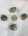 Green Rainforest Rhyolite Rock Natural Gemstone Tumbled Stone | One Stone - size