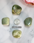 Grossularite | Green Grossular Garnet Crystal Natural Tumbled Stone | Multiple Sizes - Jumbo Size