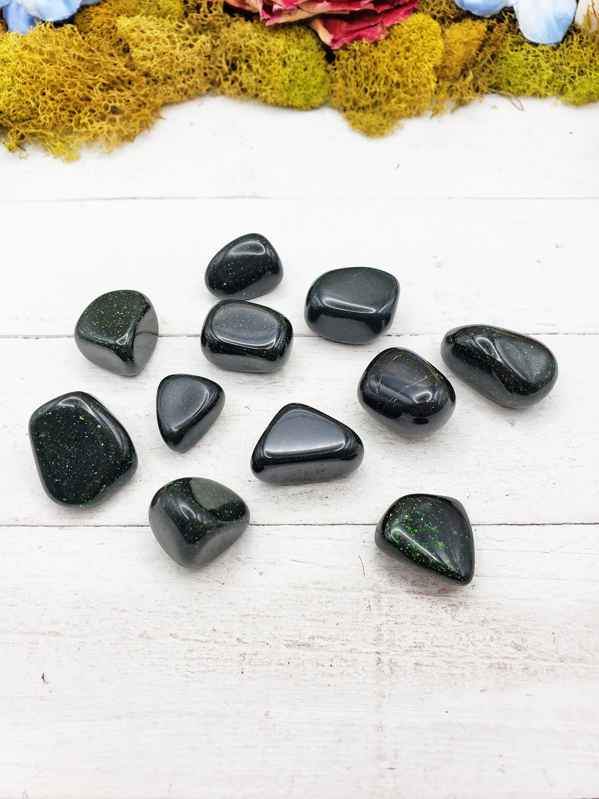Green Goldstone Tumble Gemstone Crystal Gemstone Shop