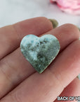 Unique High Quality Larimar Stone Heart Natural Gemstone Cabochon | Harlequin - 4