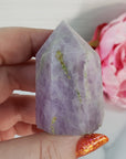 Unique Kunzite Spodumene Crystal Tower Natural Gemstone Point | Heather - 6