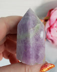 Unique Kunzite Spodumene Crystal Tower Natural Gemstone Point | Heather - 7