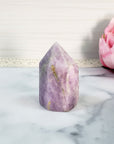 Unique Kunzite Spodumene Crystal Tower Natural Gemstone Point | Heather - 5