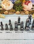 Big Dick Energy - Hematite Crystal Penis Power Totem Gift Box - Sizing and Shape Comparison