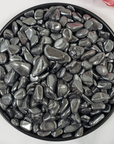 Hematite Stone Tumbled Pebble Crystal Chips By the Ounce