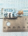 Imitation Turquoise Turquenite Blue Howlite Crystal Chips Bottle - One Bottle - Measure