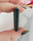 Unique Mini Bloodstone Natural Gemstone Double Terminated Crystal Wand | Jovial - 4