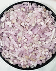 Kunzite Spodumene Crystal Natural Gemstone Chips By the Ounce