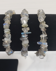 Labradorite Crystal Natural Gemstone Chip Bracelet
