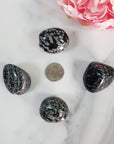 Snowflake Obsidian Crystal Natural Gemstone Freeform Tumbled Stone | LARGE | One Stone - 1