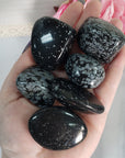 Snowflake Obsidian Crystal Natural Gemstone Freeform Tumbled Stone | LARGE | One Stone - 3