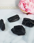 Raw Black Tourmaline Crystal Natural Rough Gemstone | One Stone | LARGE - 5