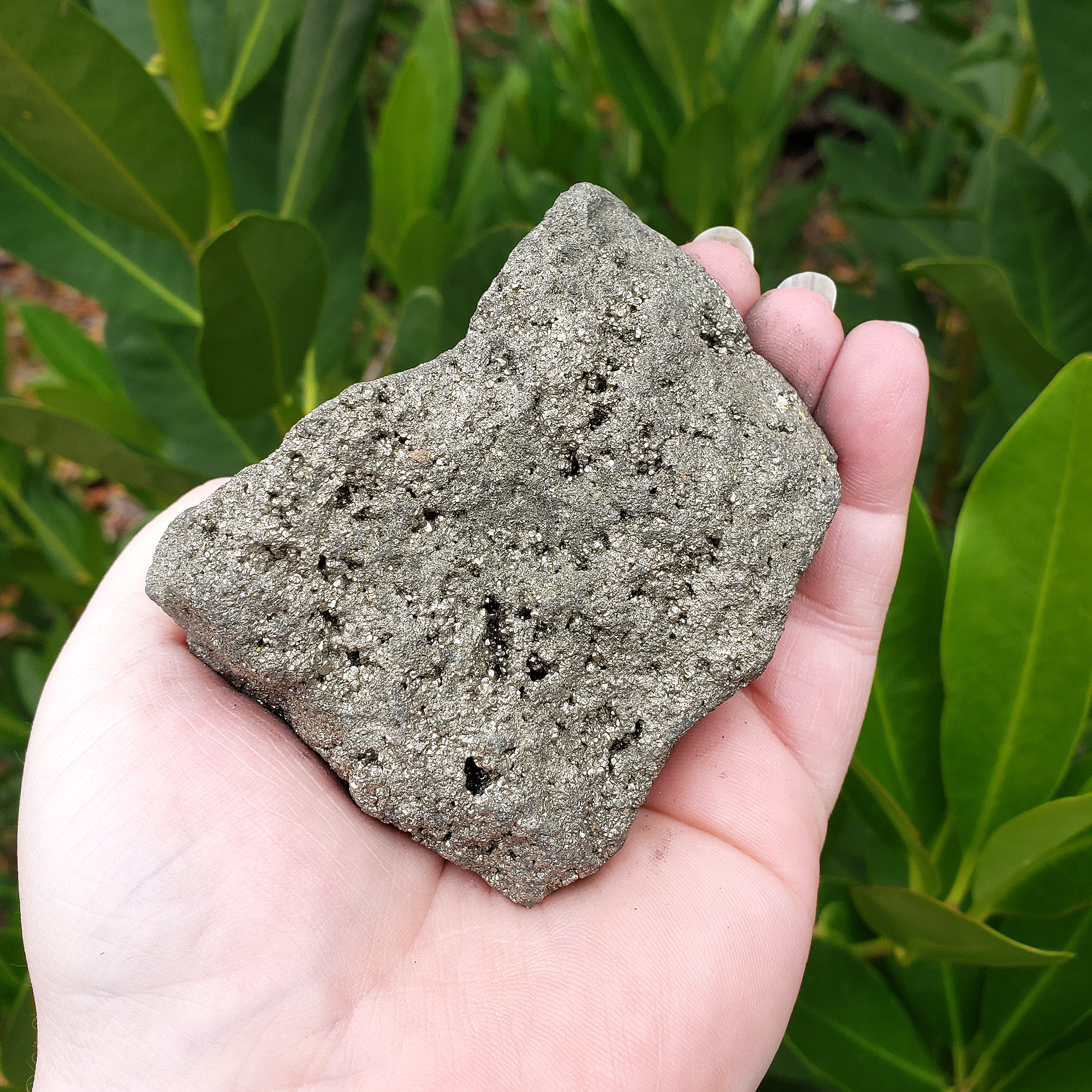 Raw Pyrite Natural Rough Gemstone Chunk - Large One Stone