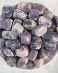 Lepidolite Stone Natural Crystal Gemstone Tumbled Stone | One Stone - Purple Lepidolite