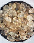 Light Golden Aura Quartz Crystal Gemstone Freeform Tumbled Stone - Gold Angel Aura Quartz Crystals