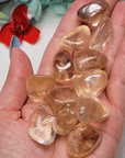 Light Golden Aura Quartz Crystal Gemstone Freeform Tumbled Stone - Stone for Money Bowls