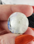 Unique 32 Carat Flashy Rainbow Moonstone Crystal Cabochon Natural High Quality Gemstone | Liturgy - 2