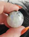 Unique 32 Carat Flashy Rainbow Moonstone Crystal Cabochon Natural High Quality Gemstone | Liturgy - 5