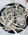 Loose White Sage Leaves & Stems Natural Dried Herb for Smudging | 3 Grams