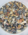 Maligano Brecciated Jasper Stone Natural Crystal Chips By the Ounce