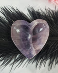 Unique Purple Fluorite Crystal Bowl Natural Gemstone Heart Shaped Bowl | Manawa - 3