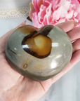 Unique Polychrome Jasper Stone Heart Natural Crystal | 83mm | Marjoram - 2