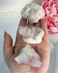 Spirit Cactus Quartz Lavender Amethyst Crystal Natural Druzy Cluster | MEDIUM - In Hand