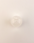 Milky Quartz Natural Gemstone Sphere Crystal Orb Marble - One 30mm Sphere - On White Background