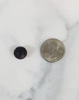 Lava Rock Scoria Black Basalt Natural Crystal Sphere Gemstone Bead | 12mm DRILLED