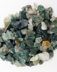Moss Agate Stone Natural Crystal Chips By the Ounce - 4
