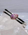 Natural Cantera Mexican Pink Purple Opal Sterling Silver & Copper Bracelet