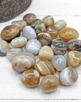 Banded Agate Crystal Natural Gemstone Tumbled Stone | SMALL | One Stone - 6