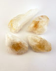 Raw Citrine Crystal | Natural Citrine Gemstone | Rough Gemstone Raw Crystal - White Background 2