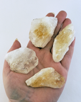 Raw Citrine Crystal | Natural Citrine Gemstone | Rough Gemstone Raw Crystal - White Background 3
