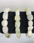 New Jade Serpentine Stone Natural Crystal Nugget Bead Bracelet - 2